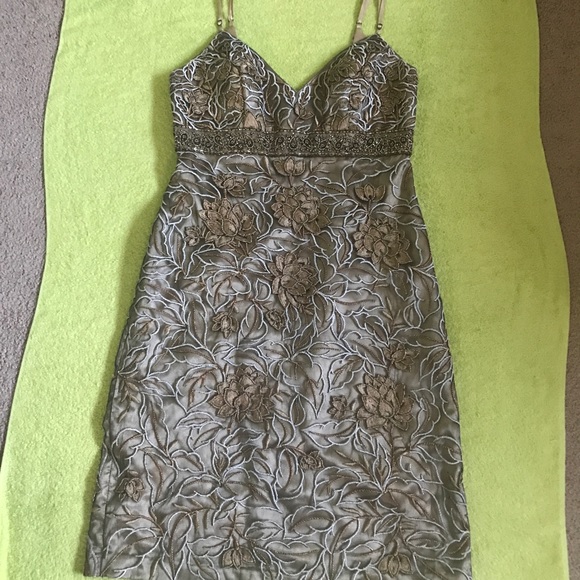 Sue Wong Nocturne embroidery beaded floral evening dress - Picture 6 of 10